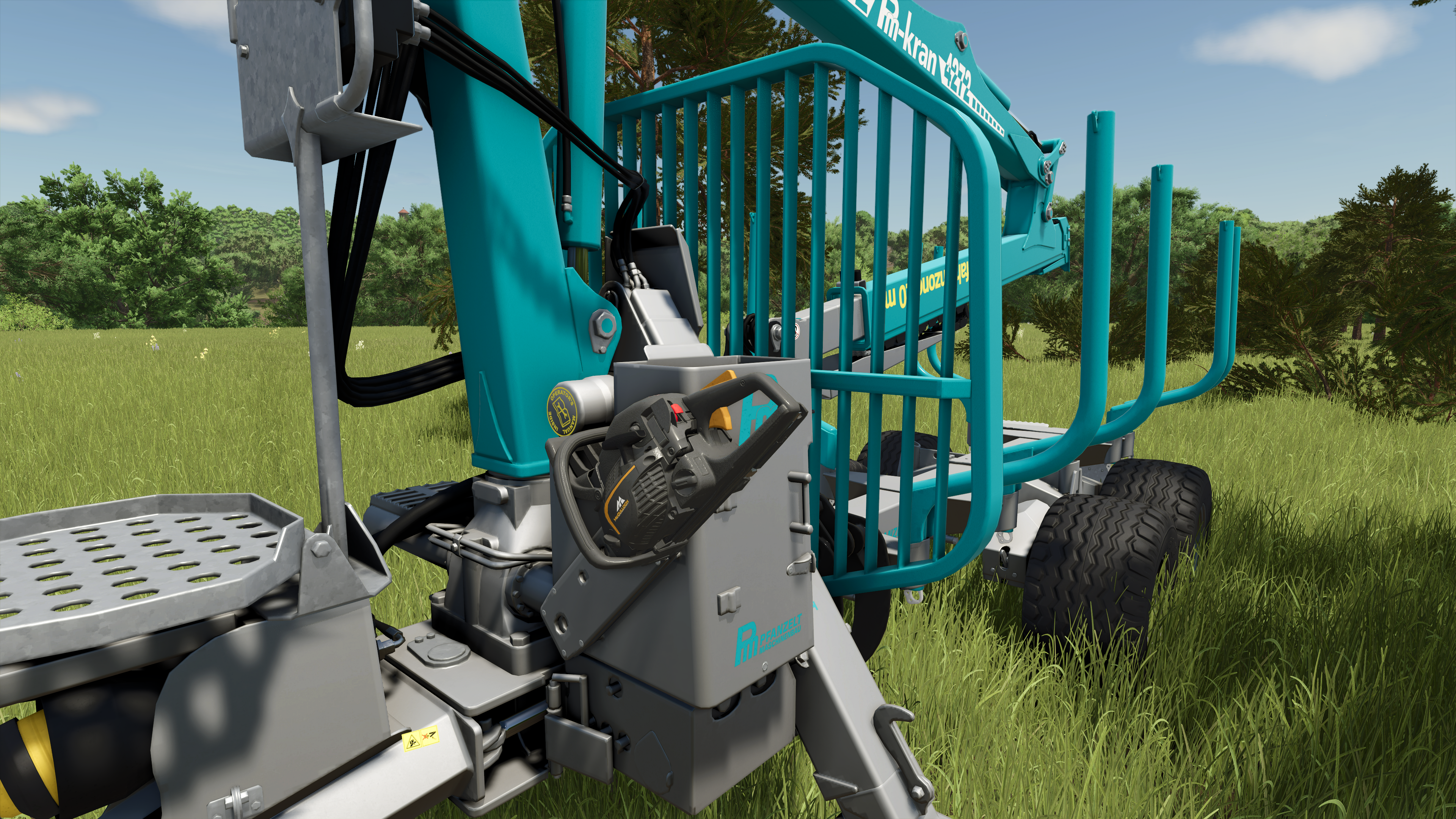 The chainsaw holder